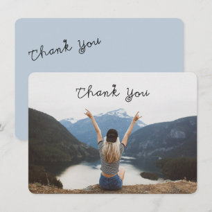 Invitación Foto De Graduación Gracias