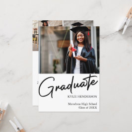 Invitación Foto de graduación moderna simple
