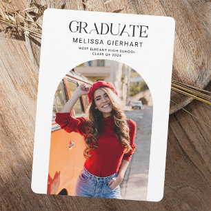 Invitación Foto de Graduado Fiesta de Graduación 2026