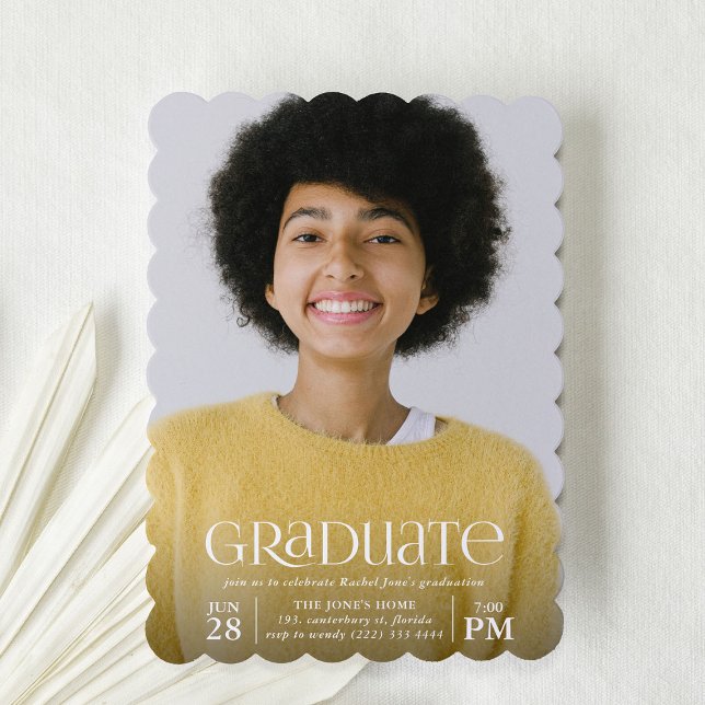 Invitación Foto de Graduado Personalizada Fiesta de Graduació (Subido por el creador)