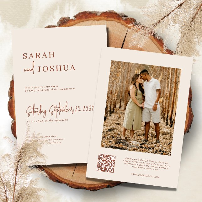 Invitación Foto de guión de código Qr exclusivo para Boho Ear (Subido por el creador)