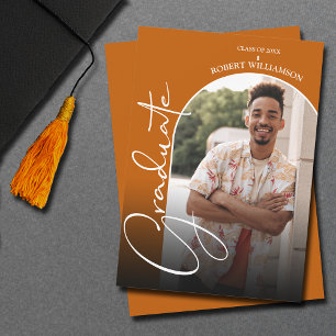 Invitación Foto de guión de graduación
