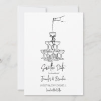 Foto de Hand Drawn Old Money Save the Date