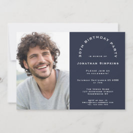 Invitación Foto de hombre de 30 años de la marina Fiesta