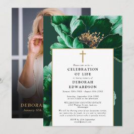 Invitación Foto De La Celebración De La Vida De La Floral Ver