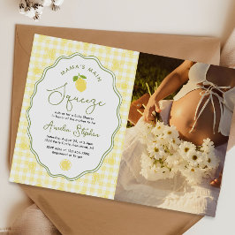 Invitación Foto de la ducha de bebé de Lemon Mama's Main Sque