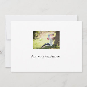 Invitación Foto de la familia de la hija madre añadir el nomb