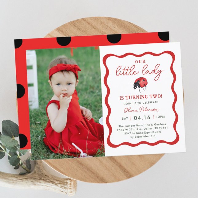 Invitación Foto de la fiesta de cumpleaños de Little Girl Lad (Subido por el creador)