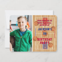 Foto de la fiesta de cumpleaños del baloncesto