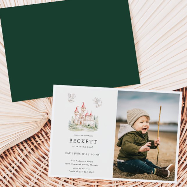 Invitación Foto de la fiesta de cumpleaños del castillo de Dr (Subido por el creador)