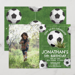 Invitación Foto de la fiesta de cumpleaños del equipo deporti