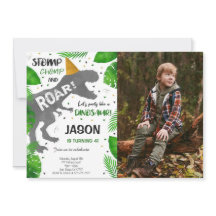 Foto de la fiesta de cumpleaños del niño de Dinosa