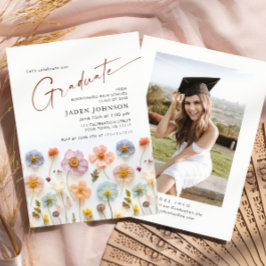 Invitación Foto de la fiesta de graduación de Flor Silvestre 
