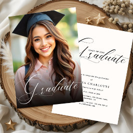 Invitación Foto de la fiesta de graduación de guiones de cali