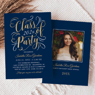 Invitación Foto de la fiesta de graduación de la clase de 202