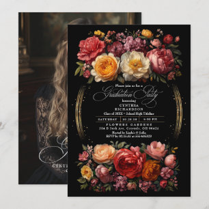 Invitación Foto de la fiesta de graduación de Moody Floral Ne