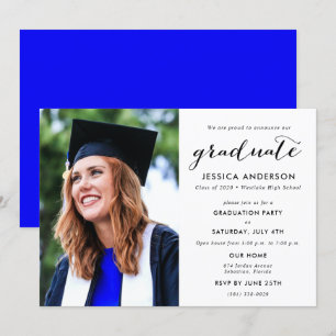 Invitación Foto de la fiesta de graduación de secundaria mode