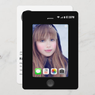 Invitación Foto de la fiesta de graduación de Selfie