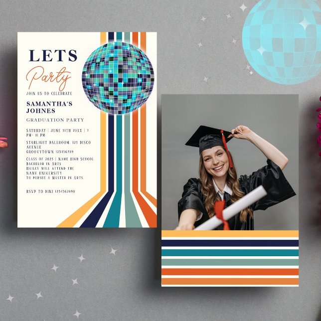 Invitación Foto de la fiesta de graduación del último baile r (Subido por el creador)