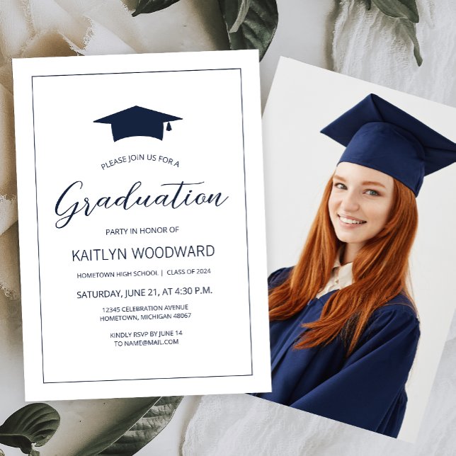 Invitación Foto de la fiesta de graduación moderna de la Mari (Subido por el creador)