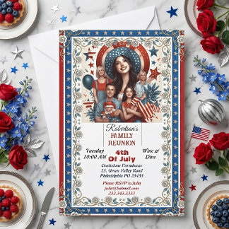 Invitación Foto de la fiesta de reunión familiar para cenar y