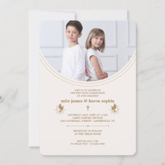 Invitación Foto de la primera comunión