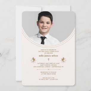 Invitación Foto de la primera comunión