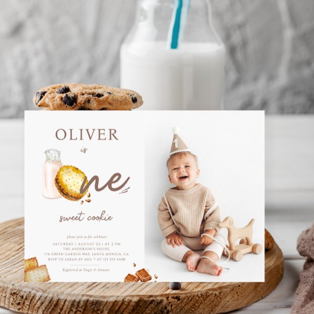 Invitación Foto de la primera fiesta de cumpleaños de la lech (Subido por el creador)