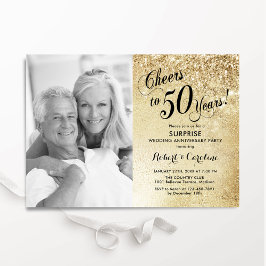 Invitación Foto de la Sorpresa de Oro del 50 Aniversario