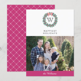 Invitación Foto de las vacaciones de los Navidades de Mistlet