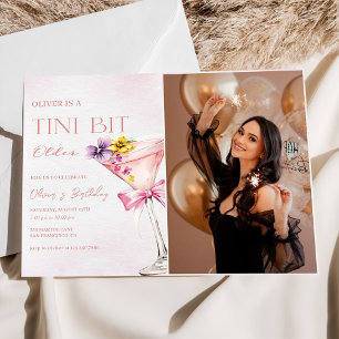 Invitación Foto de Martini Birthday Party, un poco más vieja 