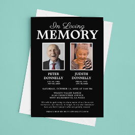 Invitación Foto de memoria doble