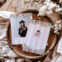 Foto de moda Pink Floral Graduation Party