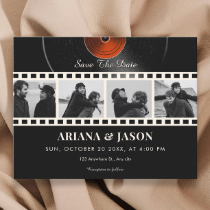 Invitación Foto de música retro