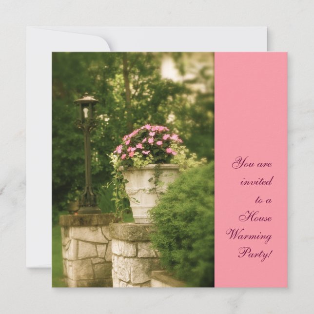 Invitación Foto de pared del jardín (Anverso)