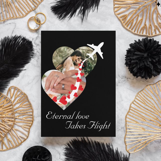 Invitación Foto de Pareja Corazón, Romántica, Moderna, Boda (Subido por el creador)