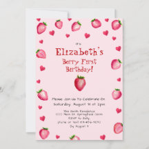 Foto de Personalizado de fresa de primer cumpleaño