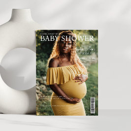 Invitación foto de portada de revista Baby