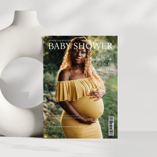 Invitación foto de portada de revista Baby