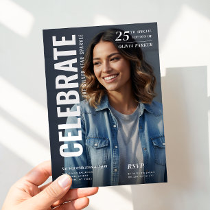 Invitación Foto de Portada de Revista Celebración del 25 Aniv