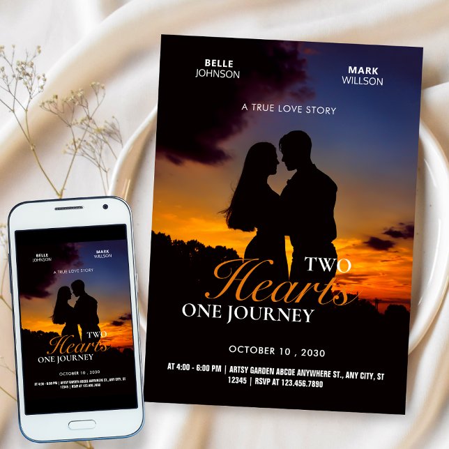 Invitación Foto de poster de película de teatro romántico bod (Subido por el creador)