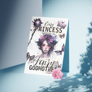 Invitación Foto de propuesta de Gothic Fairy GodMom