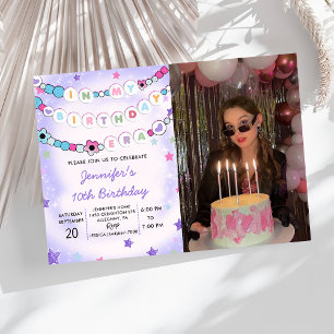 Invitación Foto de pulsera de amistad en la era de mi cumplea