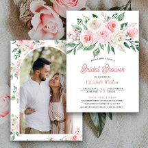 Foto de ramo floral rosa sonrojado para despedida 