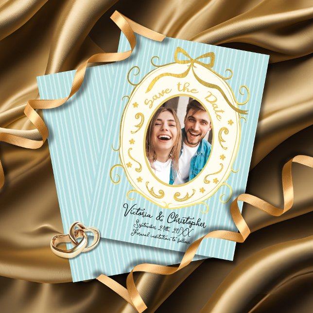 Invitación Foto de regencia barroca Save the Date (Subido por el creador)