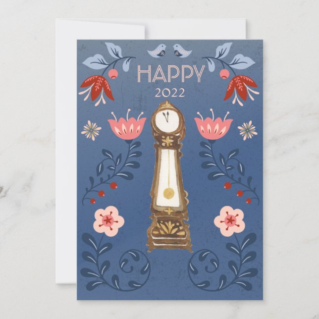 Invitación Foto de reloj de abuelo del ballet de Cascanueces (Anverso)