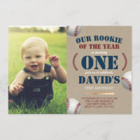 Foto de Rookie del primer cumpleaños de un niño de