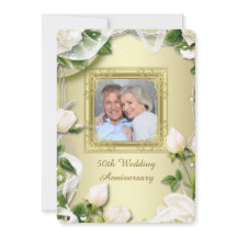 Foto de Rosa Dorada para Fiesta de Bodas de Oro