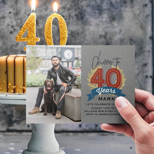 Invitación Foto de Salud a 40 años (Subido por el creador)