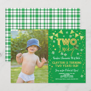 Invitación Foto de San Patricio por dos afortunados segundos 